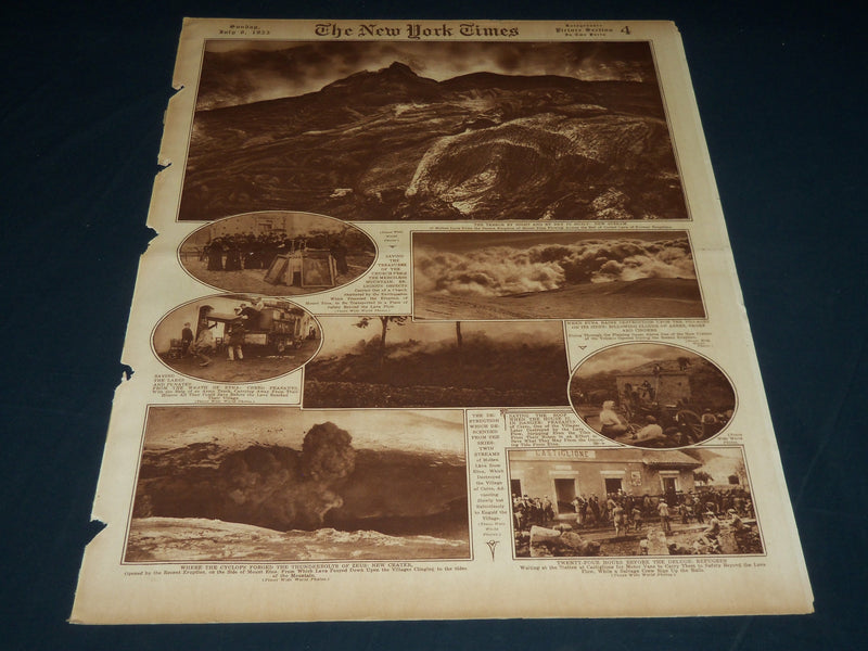 1923 JULY 8 NEW YORK TIMES PICTURE SECTION NO. 4 & 5 - DEMPSEY- GIBBONS- NT 8846