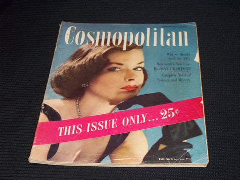 1951 MARCH COSMOPOLITAN MAGAZINE - TALL GIRLS FRONT COVER - E 15130