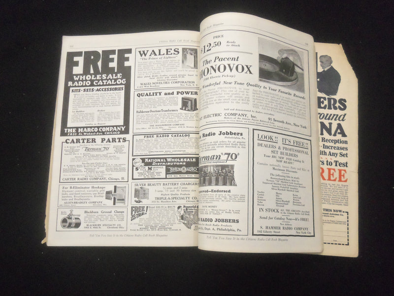 1928 MARCH CITIZENS RADIO CALL BOOK - A COMPLETE RADIO CYCLOPEDIA - B 432G