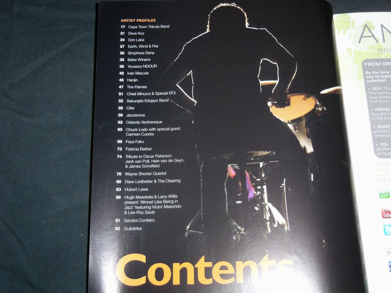 2011 CAPE TOWN JAZZ FESTIVAL WHO'S WHO MAGAZINE - GREAT PHOTOS - J 8161