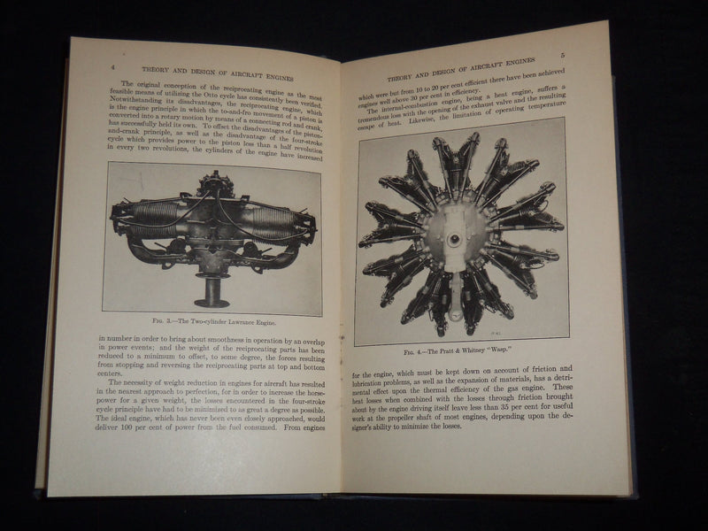 1931 PRINCIPLES AND PROBLEMS OF AIRCRAFT ENGINES BOOK BY FARLEIGH - KD 4351S