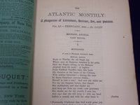 1883 THE ATLANTIC MONTHLY MAGAZINE LOT OF 4 ISSUES - GREAT WRITERS - WR 148
