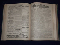 1883-1884 SEP-JUN YALE NEWS MAGAZINE BOUND VOLUME NO. 7 - GREAT ADS - KD 726G