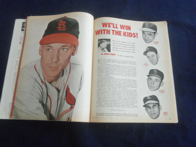 1953 MAY SPORT MAGAZINE - BOB LEMON COVER - ST 7237