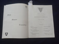 1946 JUNE 4 U.S. MILITARY ACADEMY GRADUATION EXERCISES PROGRAM - J 8364