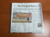 2021 MARCH 24 NEW YORK TIMES - ATLANTA AND BOULDER: 18 DEATHS IN JUST 6 DAYS