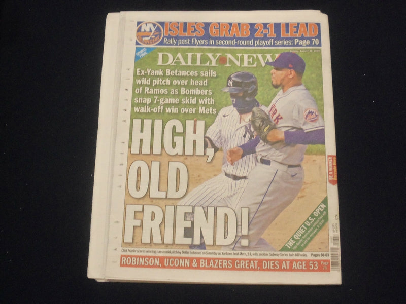 2020 AUGUST 30 NEW YORK DAILY NEWS NEWSPAPER - CHADWICK BOSEMAN DIED AT 43