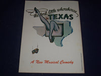 1978 BEST LITTLE WHOREHOUSE IN TEXAS MUSICAL PROGRAM STARRING GIL ROGERS - J 417