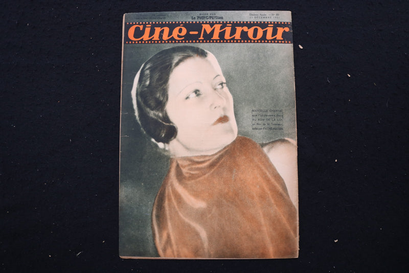 1931 DECEMBER 25 CINE-MIROIR MAGAZINE - MARLENE DIETRICH COVER - E 25143