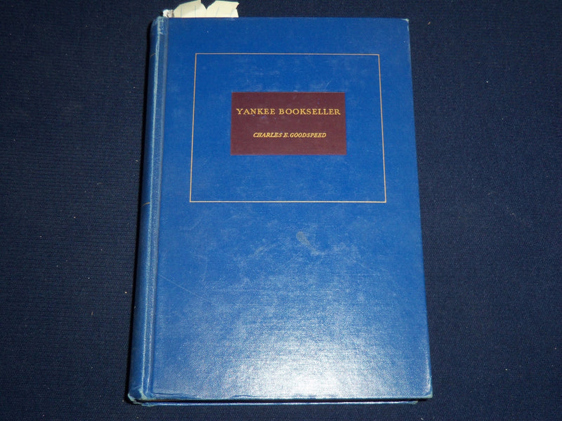 1937 YANKEE BOOKSELLER HARDCOVER BOOK BY CHARLES E. GOODSPEED - KD 2058J
