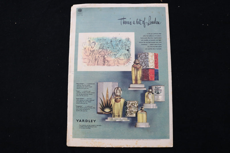 1950 NOV 26 CHICAGO SUNDAY TRIBUNE MAGAZINE - MARGARETA TERESA COVER - E 26254