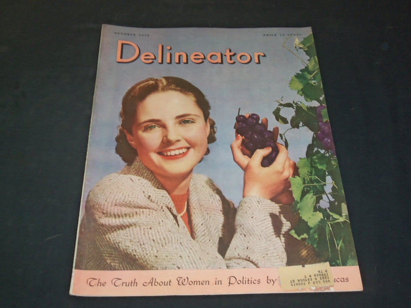 1936 OCTOBER DELINEATOR MAGAZINE - ILLUSTRATED COVER - SP 6937