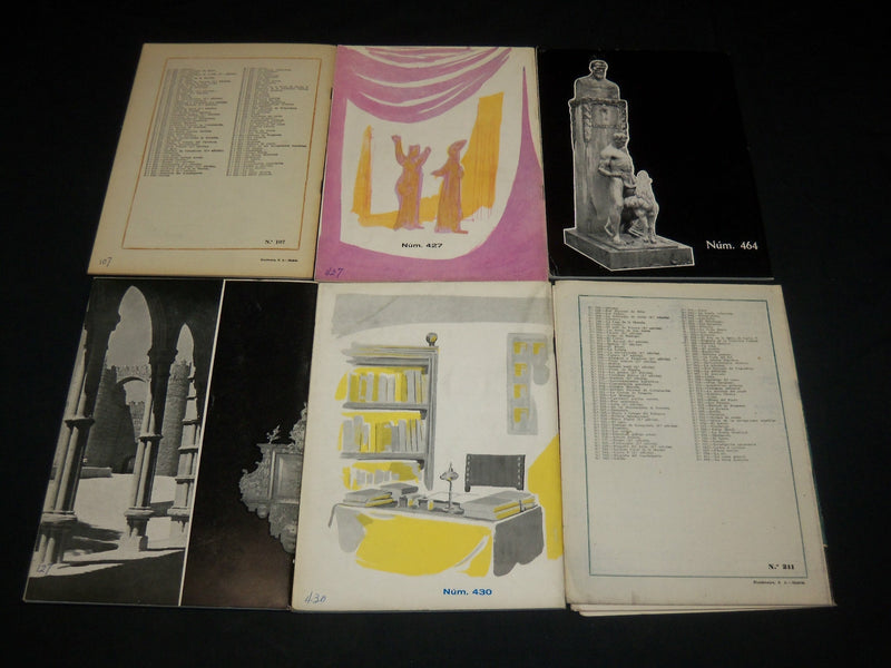 1955-1965 TEMAS ESPANOLAS MAGAZINE LOT OF 8 ISSUES - GREAT PHOTOS - O 2523