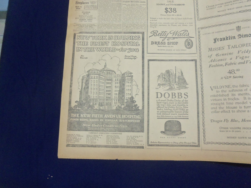 1920 NOVEMBER 5 NEW YORK TIMES - HARDING HAS ELECTORAL VOTE OF 404 - NT 8445