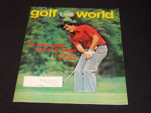 1977 DECEMBER 2 GOLF WORLD MAGAZINE - SEVE BALLESTEROS FRONT COVER - E 6612