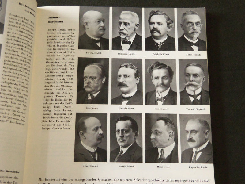 1932 LE CINQUANTENAIRE DU SAINT-GOTHARD SOFTCOVER BOOK - NICE PHOTOS - J 2174
