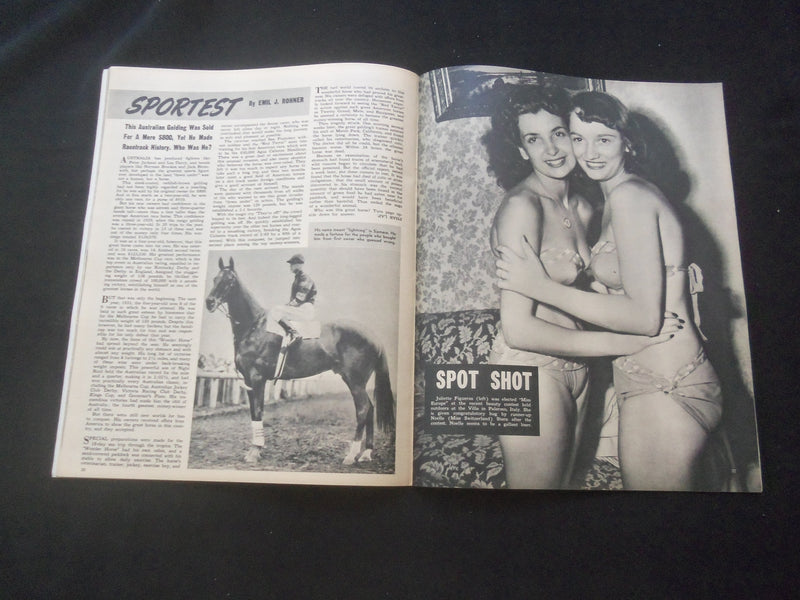 1950 APRIL LAFF MAGAZINE - PAT KENNEDY COVER - MARY BROWN INSIDE - J 7783