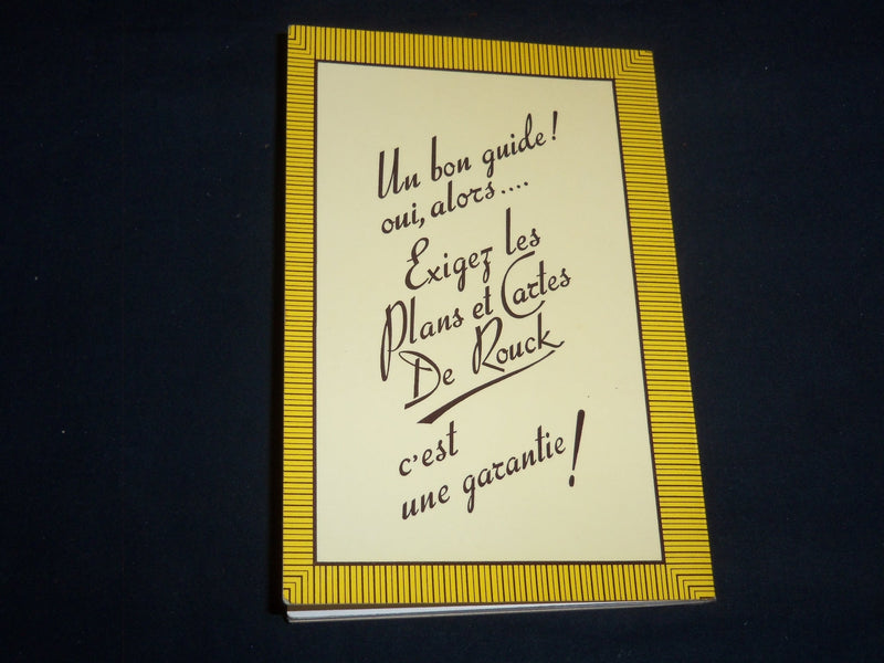 1960'S BRUXELLES POCKET GUIDE - ENGLISH & FRENCH TEXT - 32 MAPS - J 9292