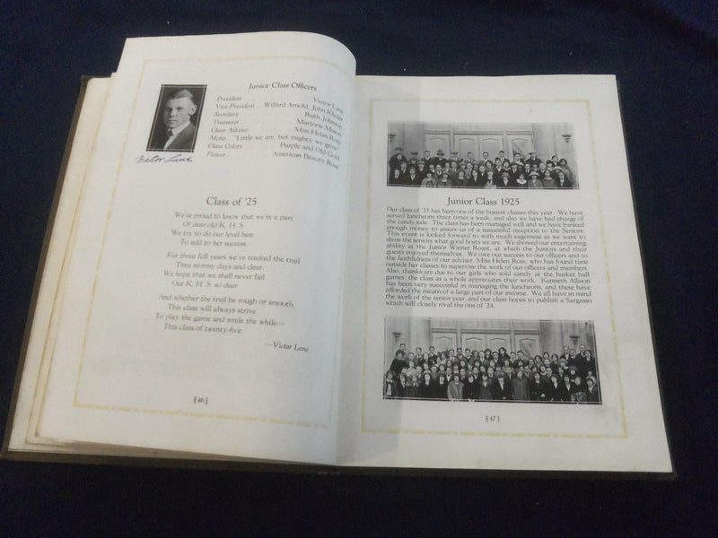 1924 SARGASSO KOKOMO HIGH SCHOOL YEARBOOK - KOKOMO, INDIANA - YB 2666
