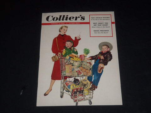 1953 FEBRUARY 14 COLLIER'S MAGAZINE - TWO LINCOLN PICTURES - SP 8441