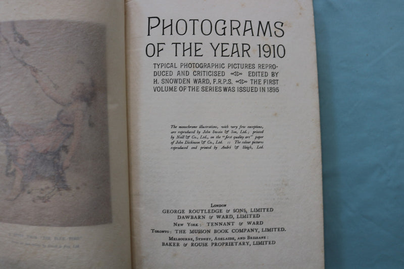 1910 PHOTOGRAMS OF THE YEAR - HARDCOVER BOOK - KD 9691