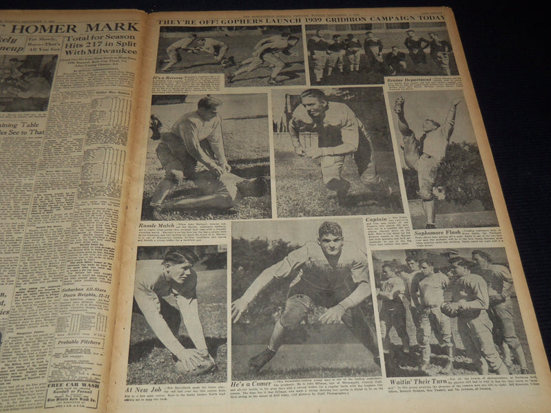 1939 SEPTEMBER 11 MINNEAPOLIS MORNING TRIBUNE - CANADA DECLARES WAR - NT 9527