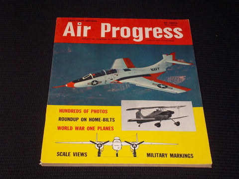 1957-1958 AIR PROGRESS MAGAZINE - NAVY PLANE FRONT COVER - E 7094