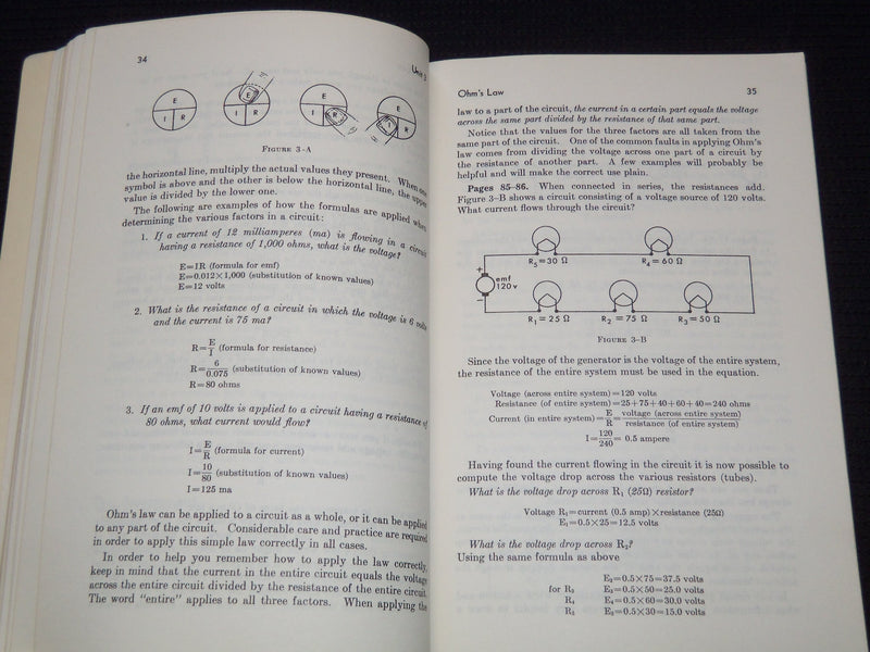 1963 FUNDAMENTALS OF RADIO USAFI STUDY GUIDE BY GERALD W. SIELAFF - J 7433