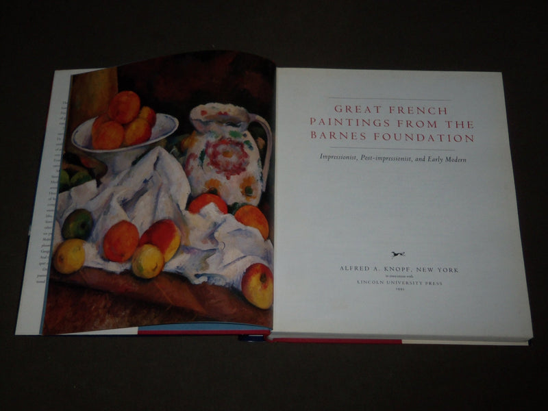 1993 GREAT FRENCH PAINTINGS FROM THE BARNES FOUNDATION HARDCOVER BOOK - D 242