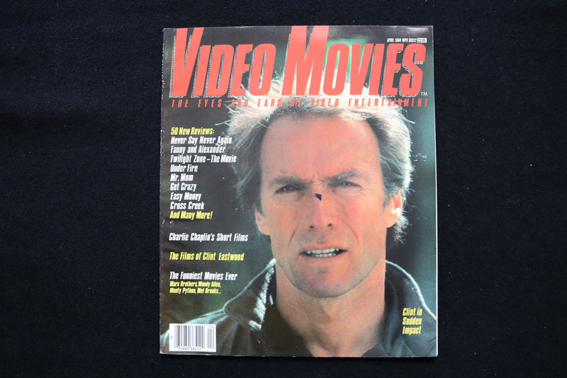 1984 APRIL VIDEO MOVIES MAGAZINE - CLINT EASTWOOD COVER - E 25216