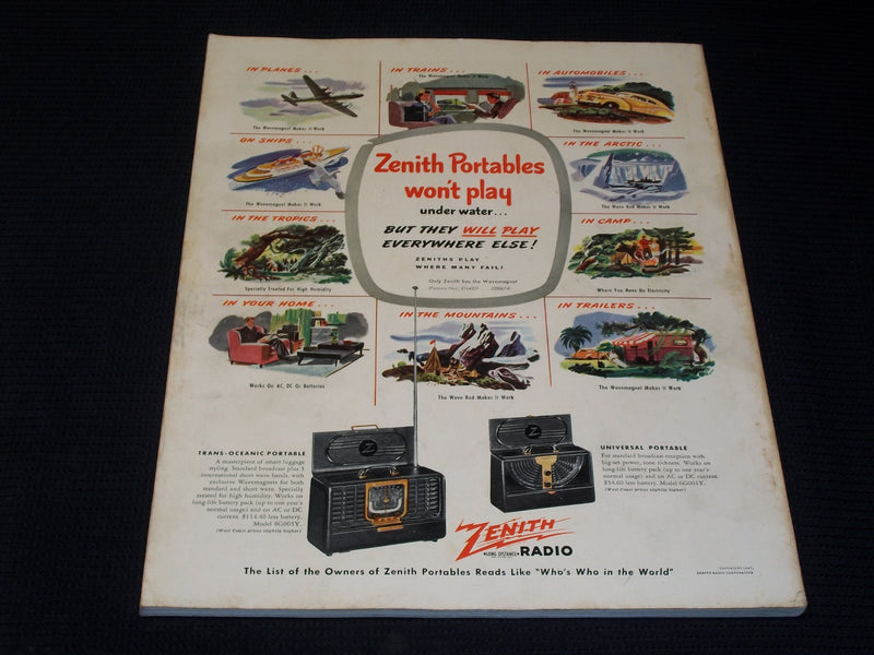 1947 JUNE HOLIDAY MAGAZINE - LONG ISLAND CALENDAR NICE FRONT COVER - E 1223