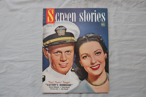 1949 SEP SCREEN STORIES MAGAZINE - RICHARD WIDMARK-LINDA DARNELL COVER - E 19895