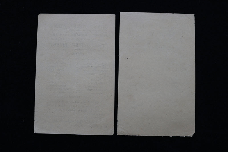 1919 JANUARY 11 & 12 GRAND OPERA HOUSE PROGRAMS - LOT OF 2 - K 1873