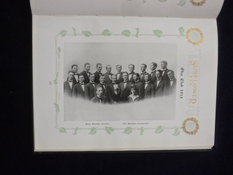 1915 THE SUNFLOWER KANSAS STATE NORMAL SCHOOL YEARBOOK - EMPORIA, KS - YB 3117