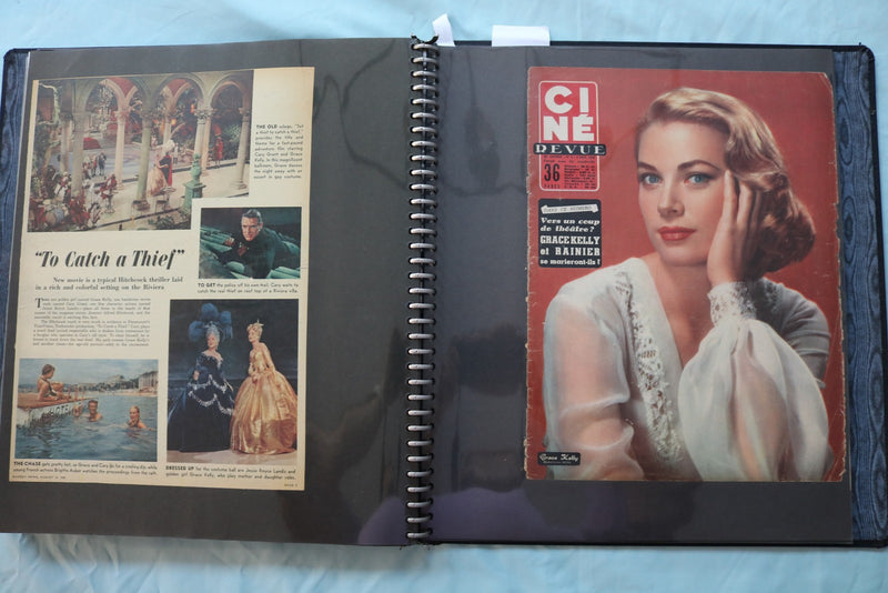 MOVIE STAR MAGAZINE PHOTOS SCRAPBOOK - GRACE KELLY- V. MAYO - DEBORAH KERR - #17