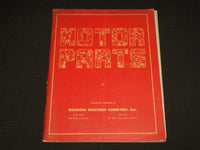 1940'S READING ELECTRIC CO. INC. MOTOR PARTS CATALOGUE NO. 47 - KD 4851H