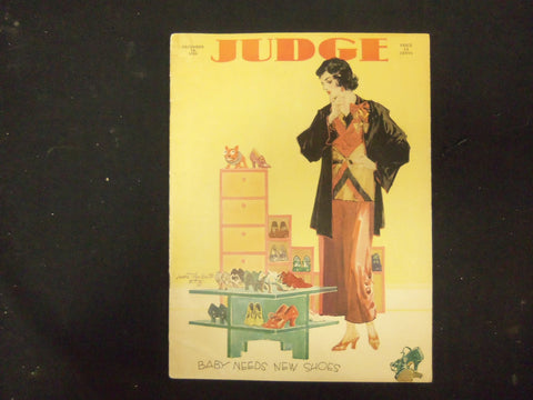 1929 DECEMBER 14 JUDGE MAGAZINE - NICE ILLUSTRATIONS, STORIES AND ADS - ST 3852