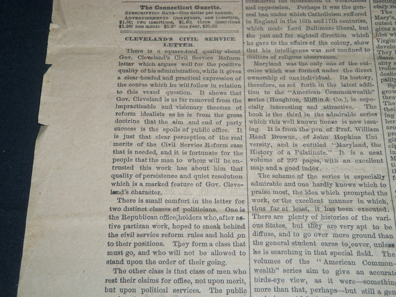 1881 SEPTEMBER 22 NEW LONDON TELEGRAM - GARFIELD LYING IN STATE - NP 3904