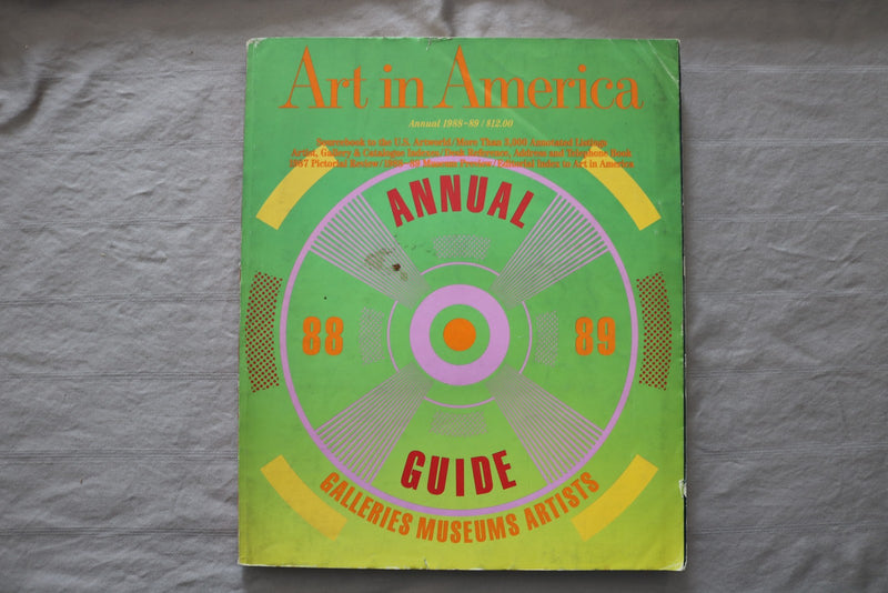 1988-89 ANNUAL ART IN AMERICA MAGAZINE - GUIDE TO GALLERIES COVER - E 26756