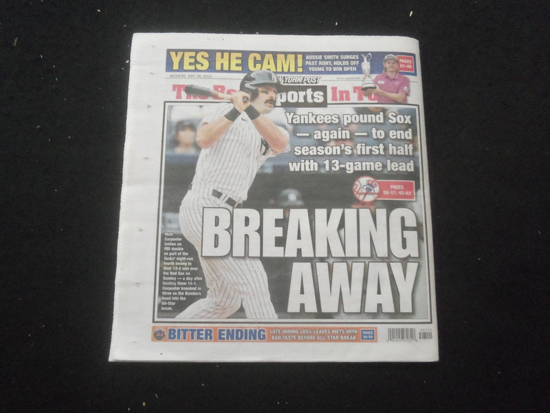 2022 JULY 18 NEW YORK POST NEWSPAPER - JENNIFER LOPEZ AND BEN AFFLECK MARRIED