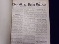 1907-1923 EDUCATIONAL PRESS BULLETIN BOUND VOLUME LOT OF 4 - ILLINOIS - KD 3486A