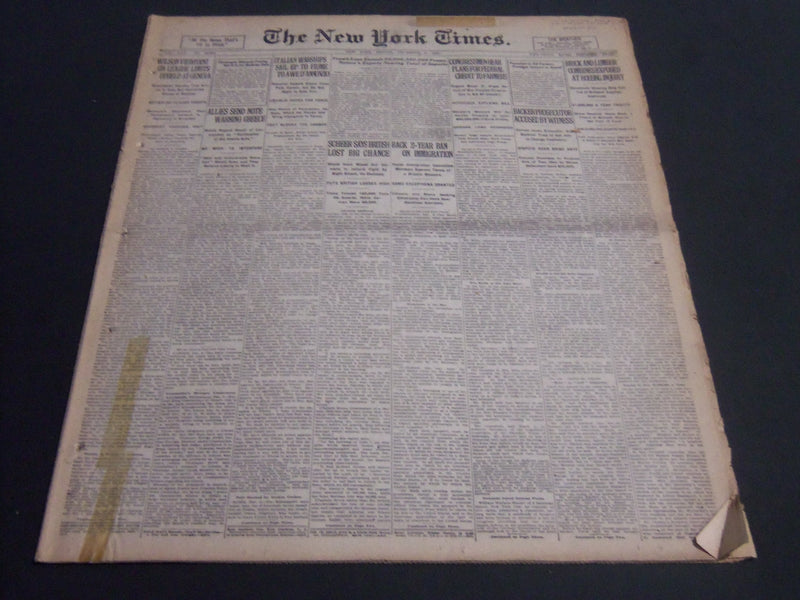 1920 DECEMBER 3 NEW YORK TIMES - BRICK AND LUMBER COMBINES EXPOSED - NT 6739