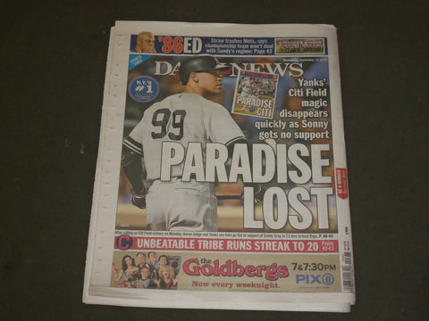2017 SEPTEMBER 13 NEW YORK DAILY NEWS - CLEVELAND INDIANS WIN 20 GAMES IN A ROW
