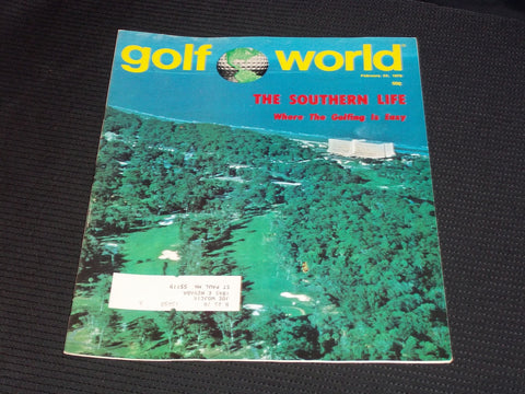 1978 FEBRUARY 24 GOLF WORLD MAGAZINE - THE SOUTHERN LIFE FRONT COVER - E 6668