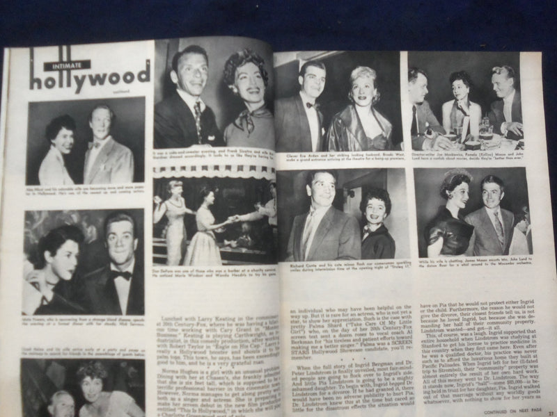 1952 DECEMBER SCREEN STARS MAGAZINE - AVA GARDNER COVER - SP 4781D