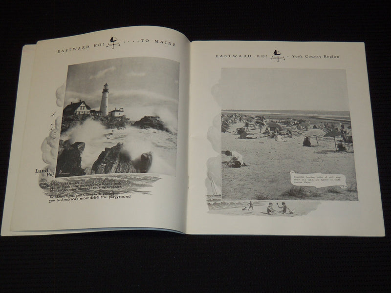 1932 EASTWARD HO! TO MAINE VIEW BOOK BY MAINE DEVELOPMENT COMMISSION - J 7913