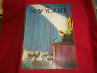 1975 APRIL 14 NEW YORKER MAGAZINE FRONT COVER ONLY - GREAT ART FOR FRAMING