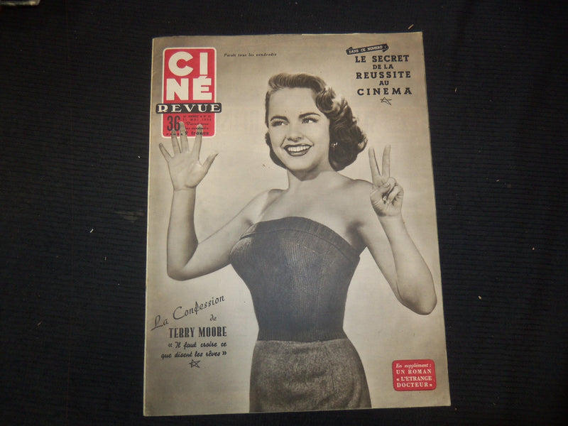 1954 MAY 21 CINE REVUE FRENCH MAGAZINE - TERRY MOORE COVER - E 24744