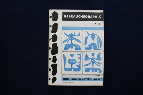 1954 APRIL GEBRAUCHS GRAPHIK MAGAZINE - GERMAN/ENGLISH TEXT - E 11235