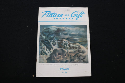 1949 AUGUST PICTURE AND GIFT JOURNAL MAGAZINE - THE FIRST BORN COVER - SP 4176A